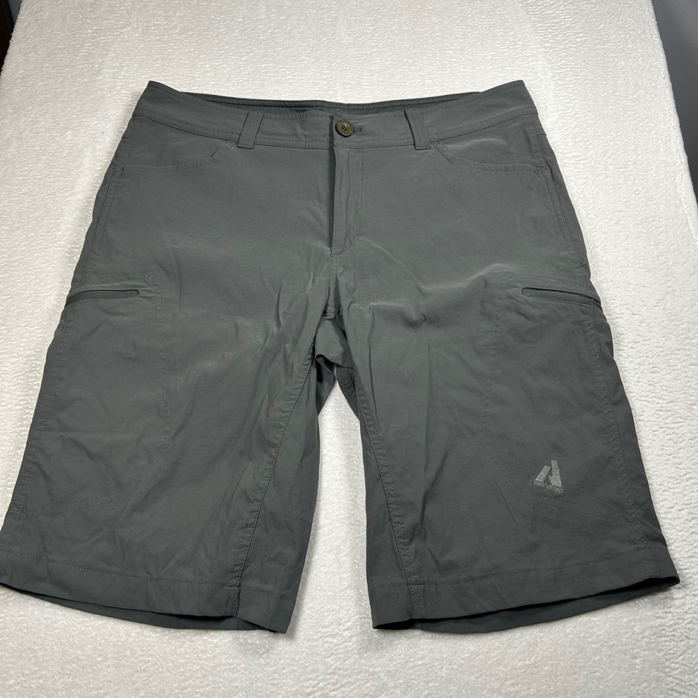 Eddie Bauer First Ascent Guide Shorts Men 36 Gray Hiking Outdoor Cargo Stretch